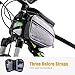 IOUTDOOR Multi-Pocket Bike Handlebar Bag Bike Pannier Pouch Bike Front Tube Frame Bag with 6.0 Inch Water Resistant TPU Touch Screen Phone Casethumb 2