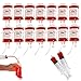 20 Packs Halloween Blood IV Bag Reusable Energy Drink Container Juice Pouch Prop Cups For Zombie Theme Party Decoration with Syringe and Clips, 12.6 fl.oz (20pcs Bag, 20 Label, 2 Syringes)