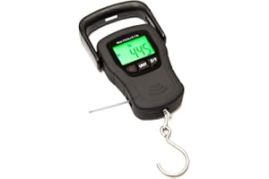 Commercial Grade Heavy Duty Digital 110lb/50kg Capacity Hanging Scale with Backlit and Measuring Tape for Luggage Fish Fishin