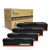 V4INK 4 Pack Compatible HP CF400X CF400A HP 201X HP 201A Toner Cartridge Replacement for use with HP Color Laserjet Pro M252dw M252n MFP M277dw M277n Printer