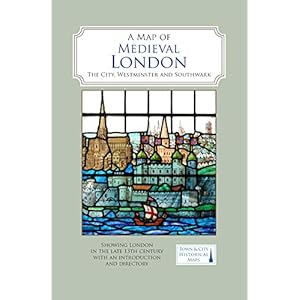 Map of Medieval London: The City, Westminster and Southwark Landkaart – Gevouwen Kaart, 31 oktober 2019