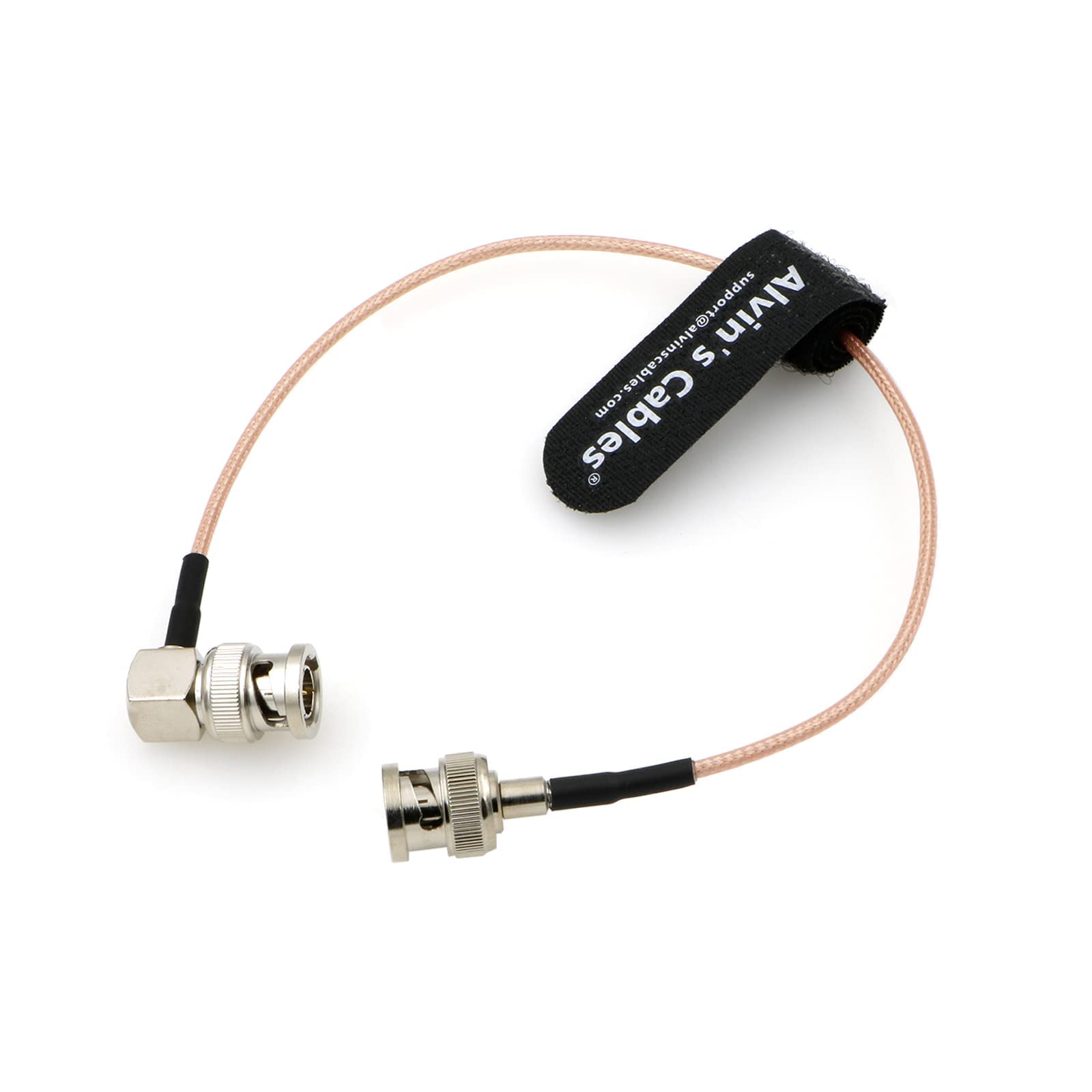 Alvin's Cables HD SDI BNC Coaxial Cable Right Angle to Straight 3G BNC Cable for Cameras Monitor Recorder Video Equipment 30CM|12inches — image 1