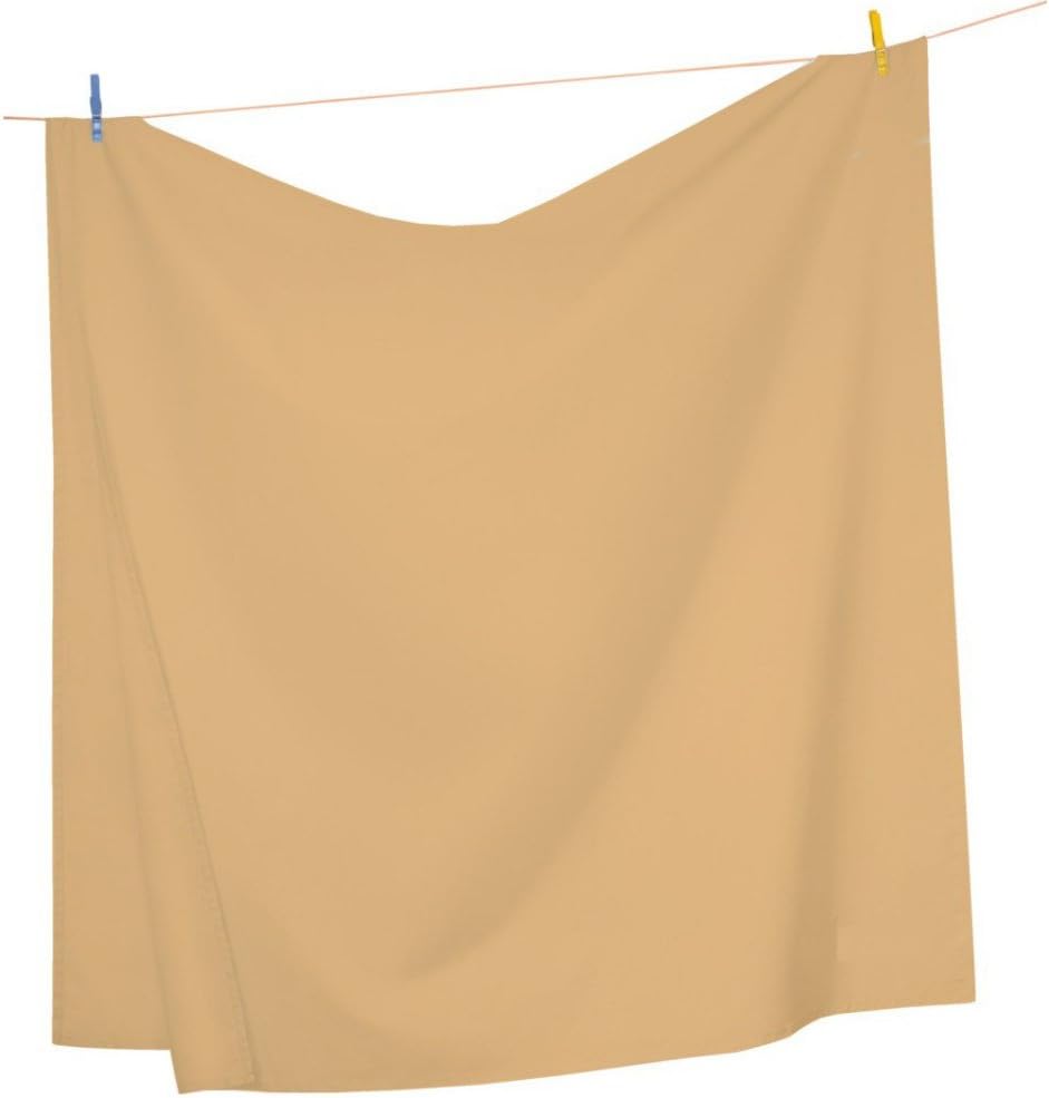 Mezzati Luxury Flat Top Sheet – Soft and Comfortable 1800 Prestige Collection – Brushed Microfiber Bedding (Gold, Queen Size): Home & Kitchen