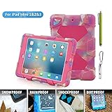 Aceguarder Anti Dirt Drop Resistance Case for iPad mini, iPad mini 2, iPad mini3 - Pink Camo