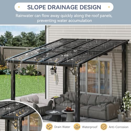 Breezestival 10x8 Lean-to Gazebo Review: Wall-Mounted Hardtop Patio Shelter image 18