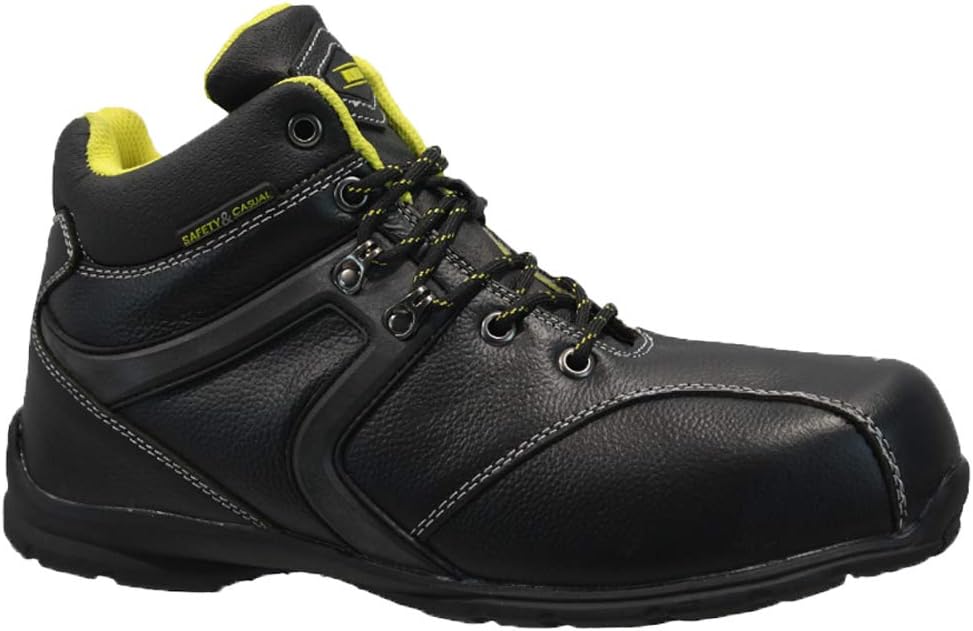 Vizwear Mens Safety Boots Leather Steel Toe CAPS Work Ankle Trainers Shoes Size