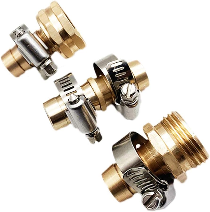 3 Pcs Quick Connect 5/8 inch Hose Repair Connector US Type Easy Fitting