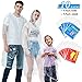 Ginmic Ponchos Family Pack - 10 Pack Rain Ponchos for Kids and Adults, Clear Ponchos, Disposable Emergency Rain Ponchos for Family Travel, Camping, Hiking, Fishing, Backpacking