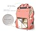 Land diaper bag multi-function waterproof travel backpack nappy bags insulated compartment pockets wipes pocket (Gray)