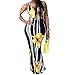 Womens Sun Dresses Casual Bodycon - Sexy Vintage Stripe Floral Leopard Print Flowy Party Boho Summer Maxi Long Dress