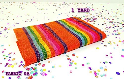 Mexican Fabric, Tribal Fabric By the Yard, Aztec Fabric, Mexican Party Decorations. Serape