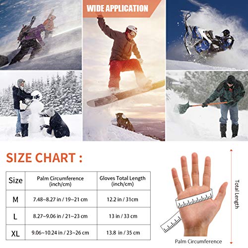 VICASKY Verwarmbare handschoenen, touchscreen, verwarmbaar, met 3 warmtestanden, voor vrouwen en mannen, elektrische… - Image 4