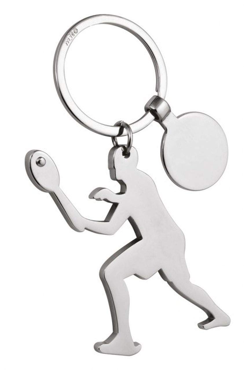 KEYCHAIN TENNIS WITH COIN cod.EL7043 cm 5,5x9,5x0,4h by Varotto & Co.