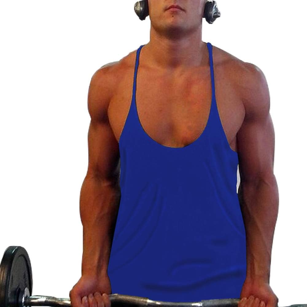 Men's Bodybuilding Gym Tank Tops Stringer Y Back