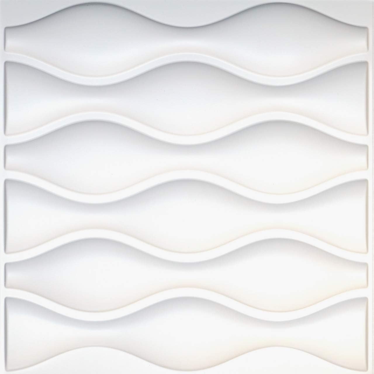 Easy Peel & Stick, Durable Plastic Textured Decorative 3D Wall Panel - Droplet Design. 12 Panels. 32 SF