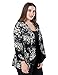 Chicwe Women's Plus Size Leopard Printed Casual Blazer Jacket - Waterfall Open Front Ivory 2XL