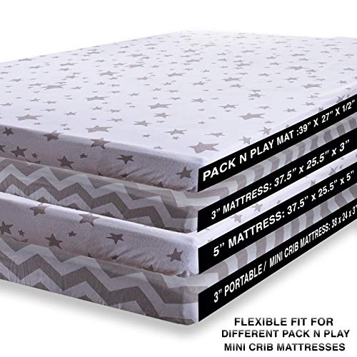 6 Pack+Play+Fitted+Sheet+Set