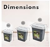 DIVCHI 30L Pet Food Storage Container with Flip Top Lid & Scoop Green 15 kg view 3