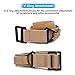 FREEHAWK Survival Tactical Belt, Emergency Fire Rescue Rigger Waist Belt Military CQB Belt (Khaki)
