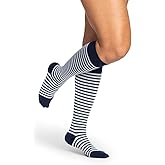 SIGVARIS Women's Microfiber Shades Calf Mariner Stripe 7½ - 9½