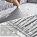 TIKAMI Stretch Printed Sofa Slipcover 2-Piece Couch Cushion Cover Washable Spandex Furniture Protector (Medium, RetroGrey)