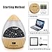 Star Projector Night Light, Wood Grain LED Bedroom Light Projector with 5-995 Minutes Timer Auto-Shut Off, Colorful Star Rotating Lamp for Baby Kids by DCAUT