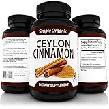 Natural and Organic Ceylon Cinnamon Supplement by Simple Organix - 