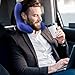 Car Travel Pillow Head Chin and Neck Support Pillow Rest, Mudder Memory Foam Neck Pillow for Car Comfort Claw-style with Machine Washable Cover (Blue)