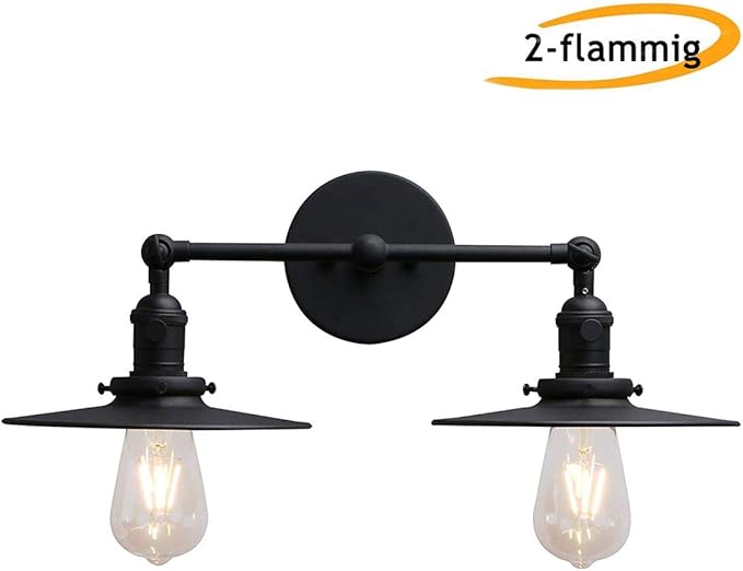 Spiegellicht Wandlampe Badezimmer Spiegelleuchte 2-flammige Wandmontage