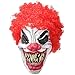 Halloween Mask Music LED Mask Sound Reactive Light Up Mask for Party and Any Festival (red)
