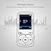 Aniee Portable MP3 Player, 16GB Lossless Sound Music Player with FM Radio Voice Recorder, Come with Headphone Armband, Expandable Up to 64 GB, Black