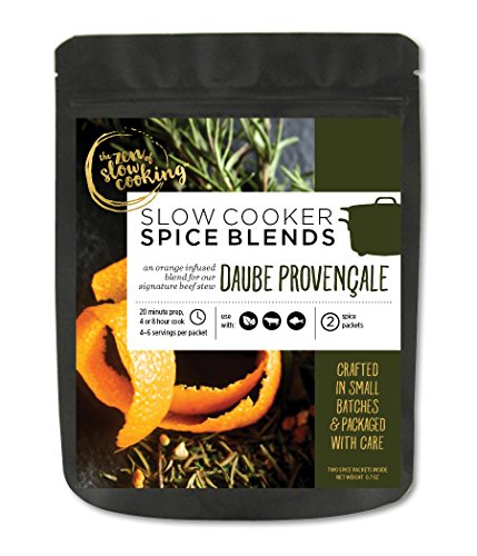 the zen of slow cooking, Gourmet Slow Cooker Spice Blends, Daube Provençale, 2 Gluten Free and Salt Free Spice Packets