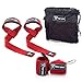 Premium Wrist Wraps Lifting Straps Bundle w/Carry Bag | Professional Grade Heavy Duty Hand and Wrist Support Weightlifting w/ 2 Year No Questions Asked Warranty (Red, Wraps & Straps Combo)