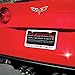 C6 Corvette License Plate Frame with C6 Flags