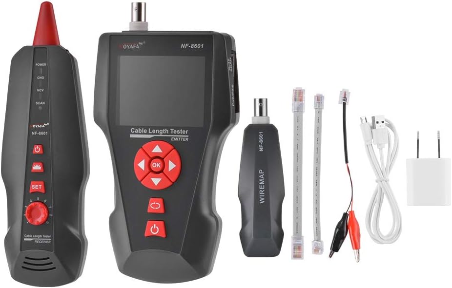 Jennytong Noyafa NF-8601 Multi-functional Network Cable Tester Tracker Tracer Test Ethernet For RJ45 RJ11 BNC PoE/PING AC1532 Electronic Accessories Electronic Accessories