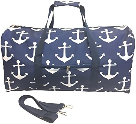 22" Sports Duffle / School Dance Cheer Bag (Anchor/Navy)