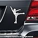 Figure Skater Spiral Car Magnet Chrome