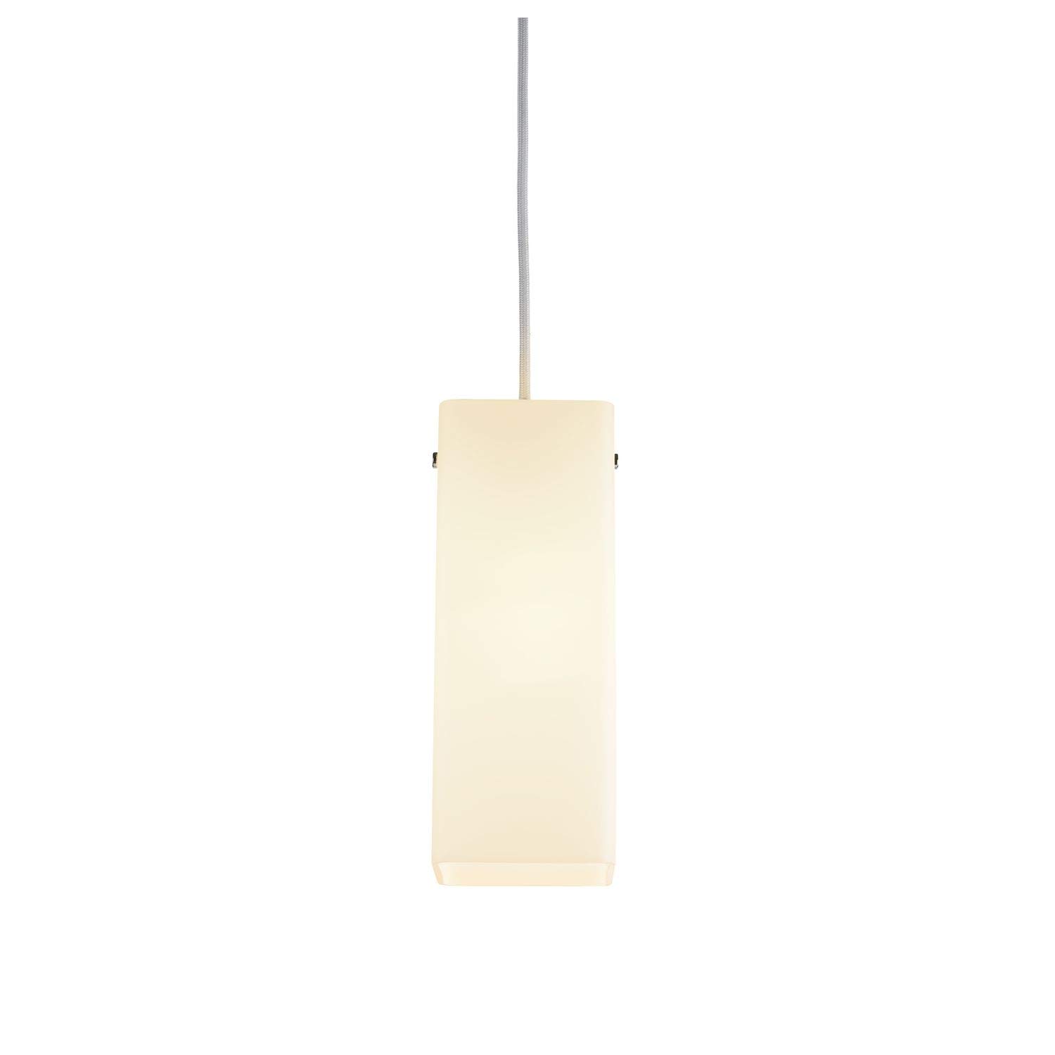 SLV QUADRASS Pendant Light/Living Room lamp, Interior Lighting, Dining Room Drop Light, LED, Ceiling Light / E27 40W Chrome