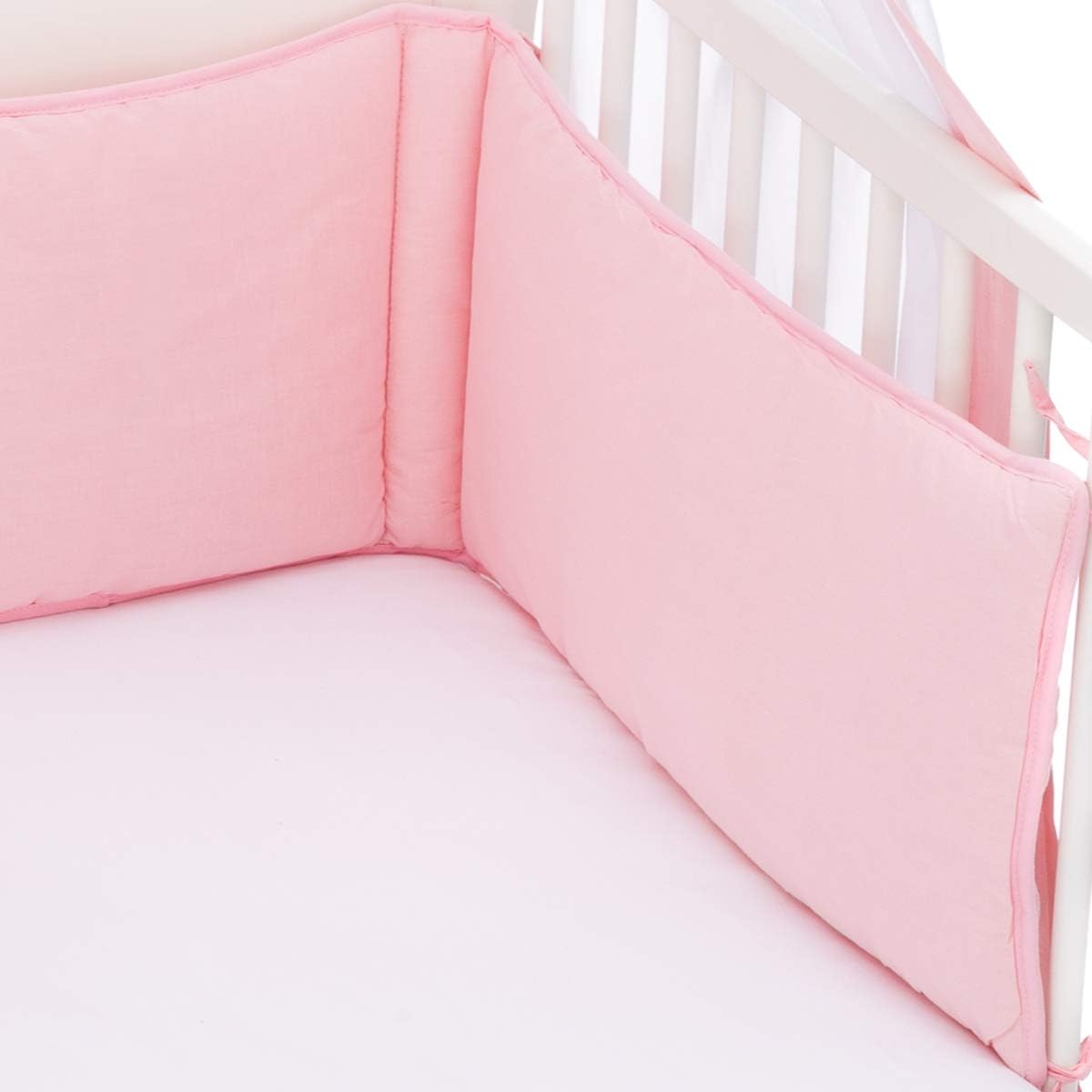 Lit Bebe Avec Tour De Lit Et Voile De Lit 100 Coton Tours De Lit Matelas Et Linge De Lit
