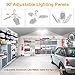Onforu 100W LED Garage Light, 11000LM Deformable Tribrite LED Garage Ceiling Lights, 5000K Daylight White Triple Glow Working Light with Plug, LED Shop Light for Garage, Warehouse, Basement
