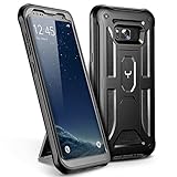 Galaxy S8 Case, YOUMAKER Heavy Duty Kickstand Clip Holster Shockproof Protective Case Cover for Samsung Galaxy S8 (2017) 5.8 inch WITHOUT Built-in Screen Protector (Black)