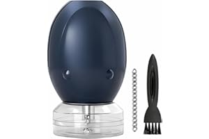 MAMBA Electric Herb Grinder with Chain, USB Rechargeable for Spices, One-Handed Use, Anchor Gray