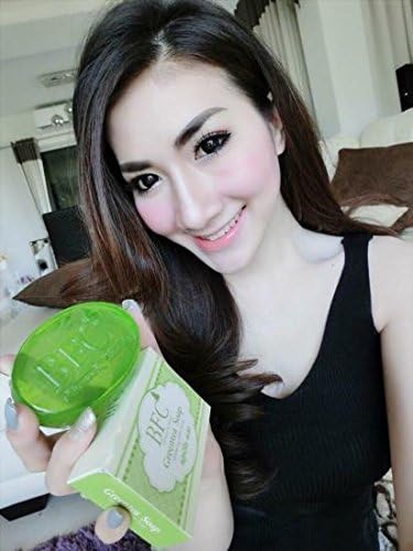 BFC Greentea Gluta Whitening Soap , Facial Soap Anti Acne Aging Cleansing Skin Vitamin C and E Whitening Net wt. 70 g