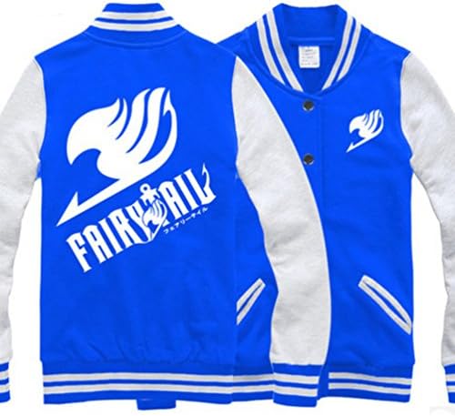Ru Xing Fairy Tail Jacket Cotton Baseball Uniform Unisex Cosplay Costume For Spring Autumn and Winter
