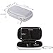 AGPTEK Carrying Case, MP3 Player Case,Holder with Metal Carabiner Clip,for MP3 Players, iPod Nano,iPod Shuffle,Apple Airport, USB Cable,Earphones,Memory Cards,U Disk,Lens Filter,Keys,Silver