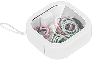 CHFORY Hair Tie Organizer, Small Portable Hair Accessories Storage Can Be Stackable Or Hung On The Wall, Small Items Holder Hair Tie Organizer for Jewelry Hair Stuff Hair Clip Cotton Swab