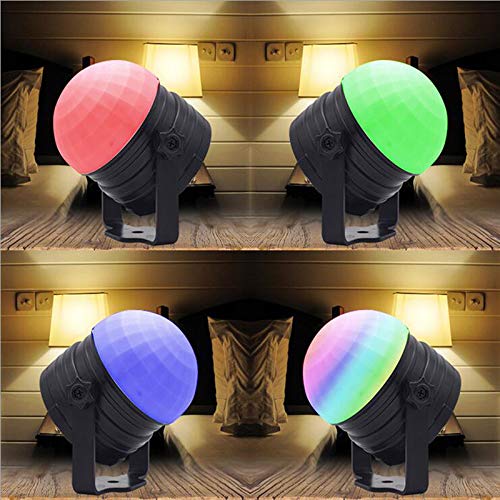 ZCPlus Crystal Ball Party Lights Disco Light Sound Activated LED Night Light RGB Strobe Lights for Kid KTV Wedding Club Pub Disco DJ Lighting ...