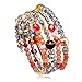 Crystal Wrap Bangle Bracelets for Women - Fashion Boho Strand Bracelet Made with Swarovski Crystals, Bead Bracelets for Girls, Best Friend Best Gifts for Valentine's Day, Birthday, Mother's Day