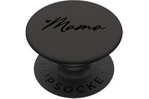 MAMA GIFTS & DESIGNS FOR GIRLS Black Gray Heart Mama PopSockets Adhesive PopGrip