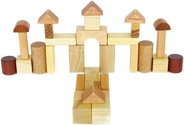 Llsdls Bloques de construcción de Madera Grandes, Juguetes para niños, Juegos de apilar de Madera, Juguetes para apilar: Amazon.es: Hogar